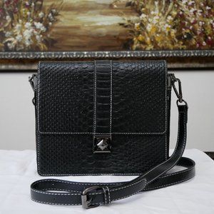 Black Studded Crossbody Bag